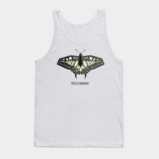 Papilio machaon swallowtail butterfly Tank Top